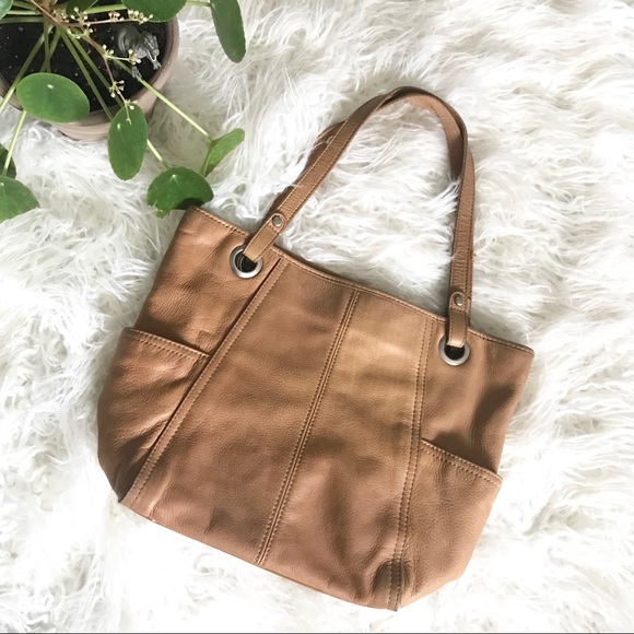 Fossil Handbags - Fossil camel brown leather shoulder bag